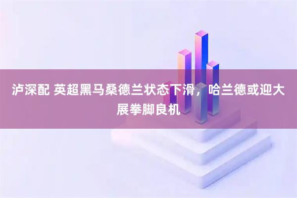 泸深配 英超黑马桑德兰状态下滑，哈兰德或迎大展拳脚良机